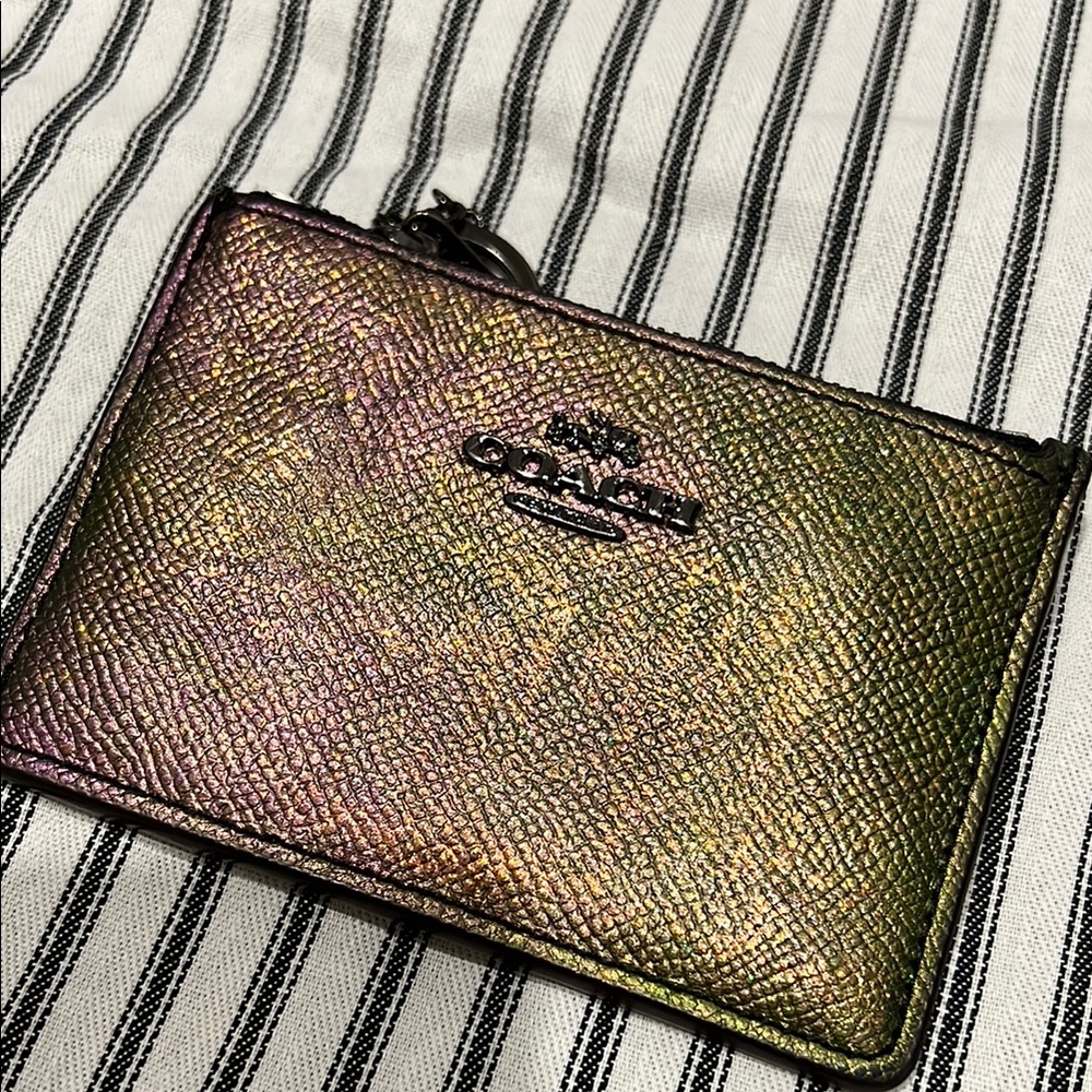 Coach Multicolor Iridescent Card Case